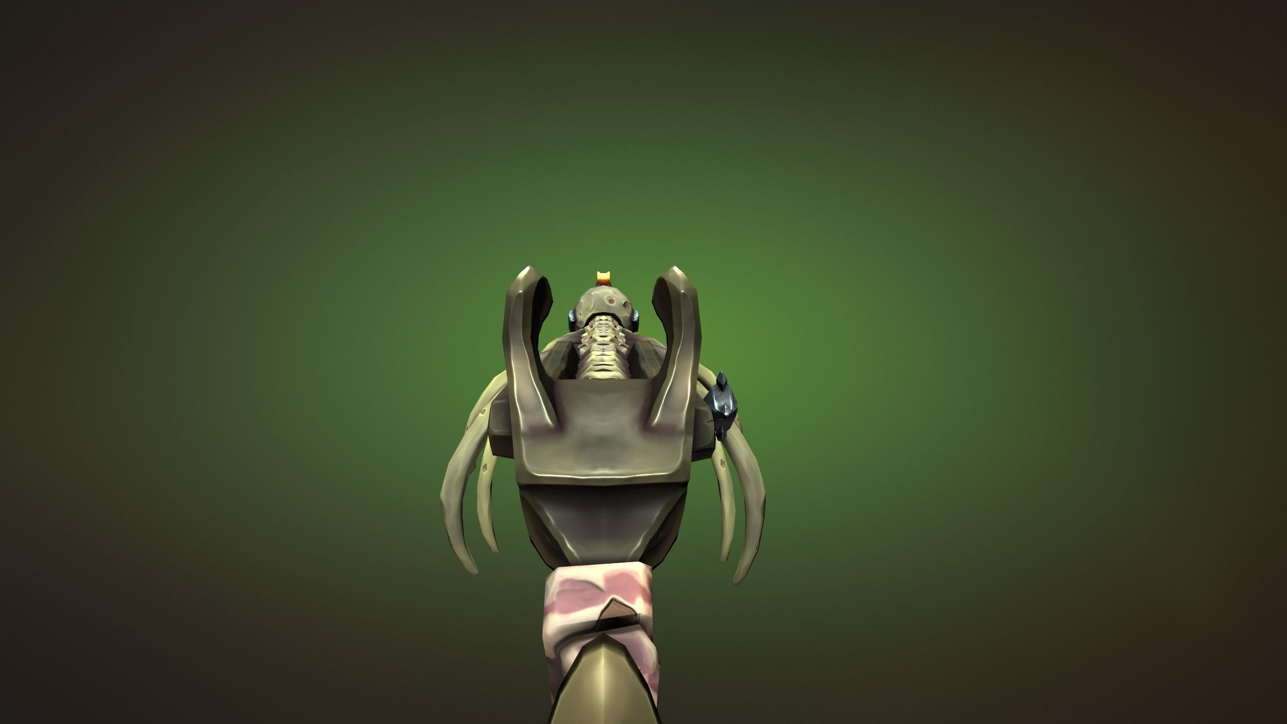 Undead sniper rifle Low-poly 3D model_14