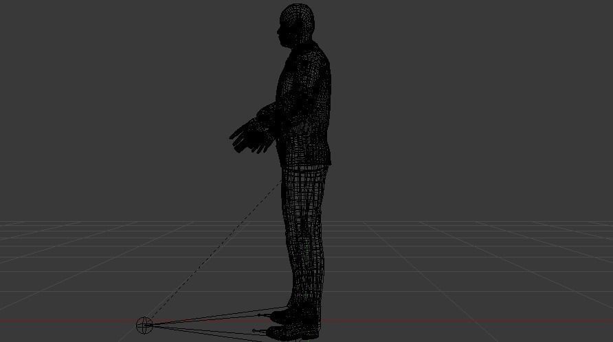 A Man in a Security Guard Costume 01 Low-poly 3D model_18