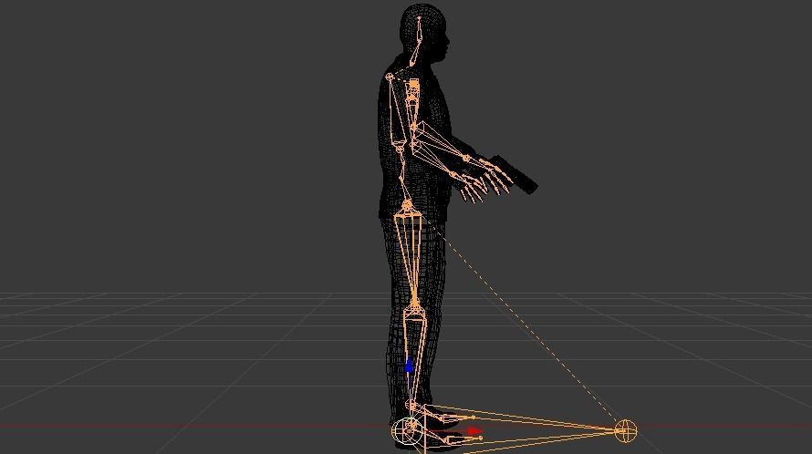 A Man in a Security Guard Costume 01 Low-poly 3D model_21