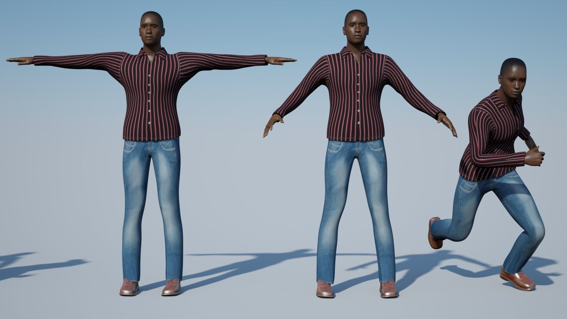 Rigged Characters 3D model_3