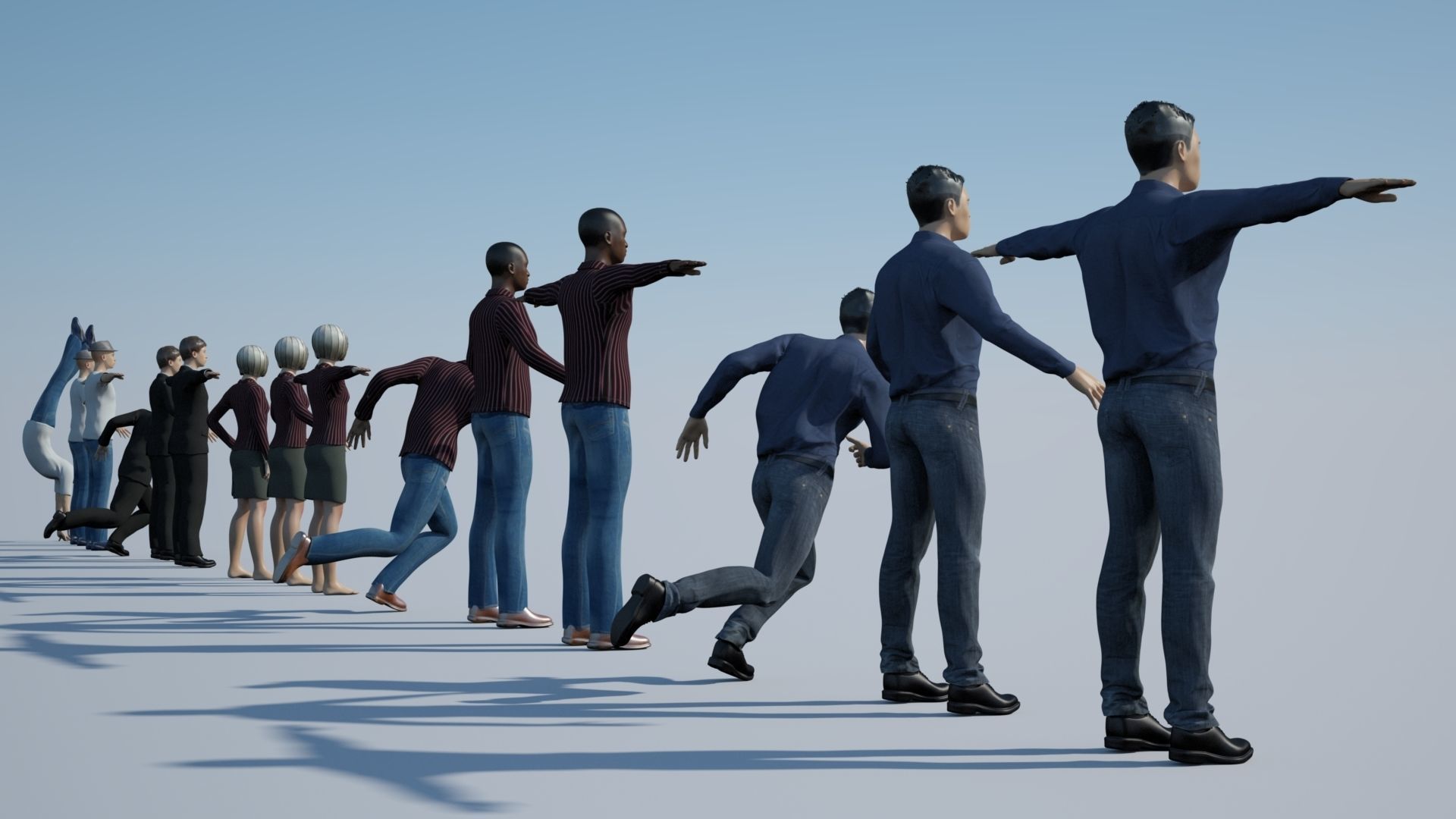 Rigged Characters 3D model_7