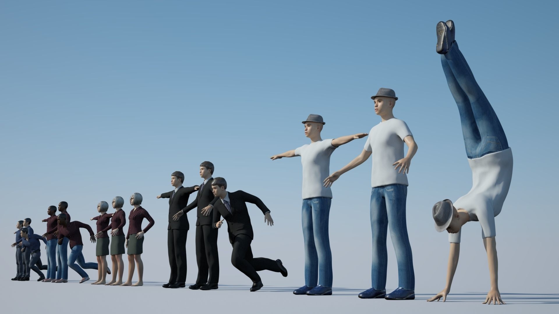 Rigged Characters 3D model_9