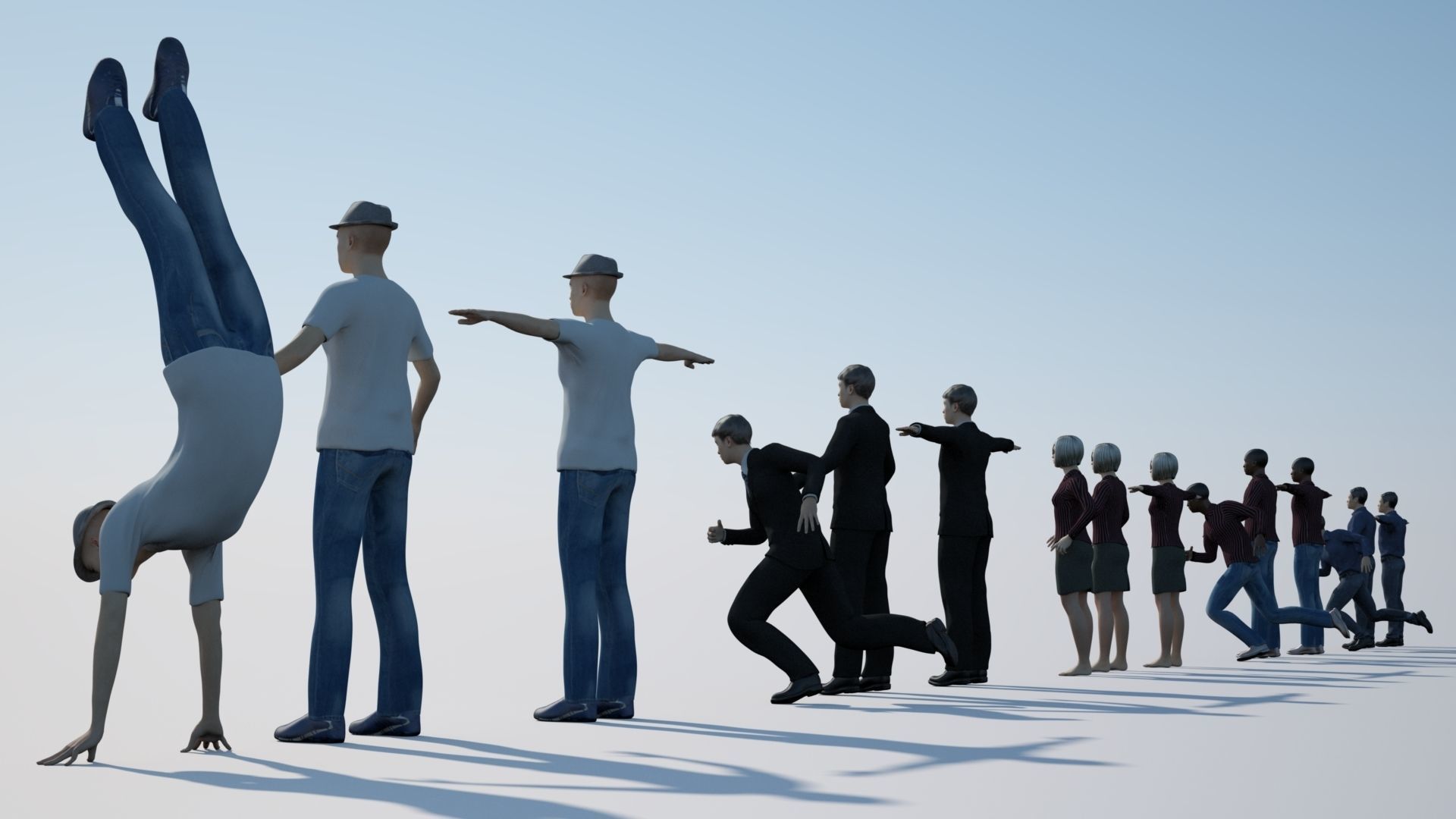 Rigged Characters 3D model_8