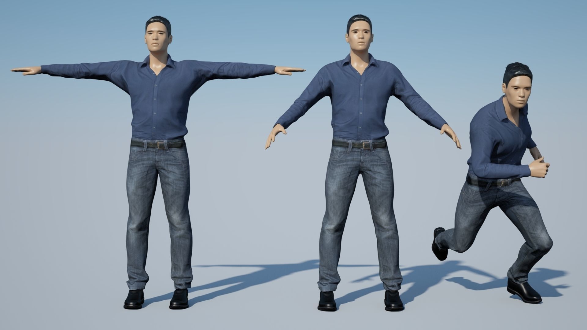 Rigged Characters 3D model_2