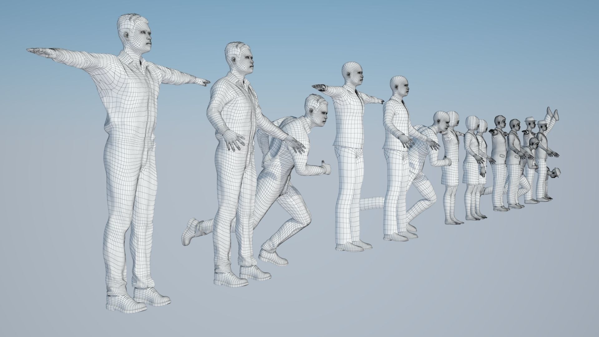 Rigged Characters 3D model_16