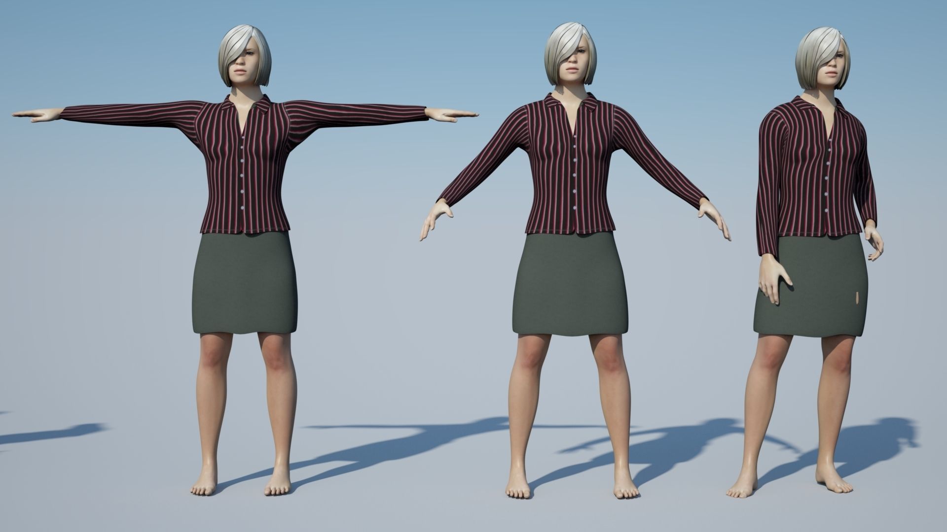 Rigged Characters 3D model_4