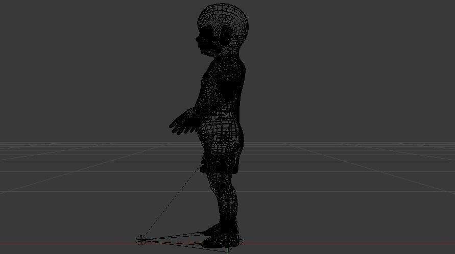 Baby Boy in a Jumper 01 Low-poly 3D model_18