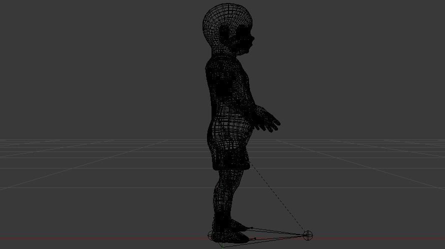 Baby Boy in a Jumper 01 Low-poly 3D model_17