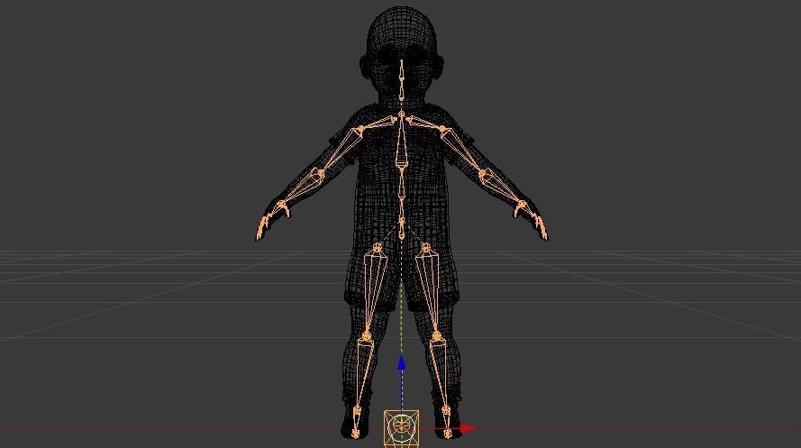 Baby Boy in a Jumper 01 Low-poly 3D model_20