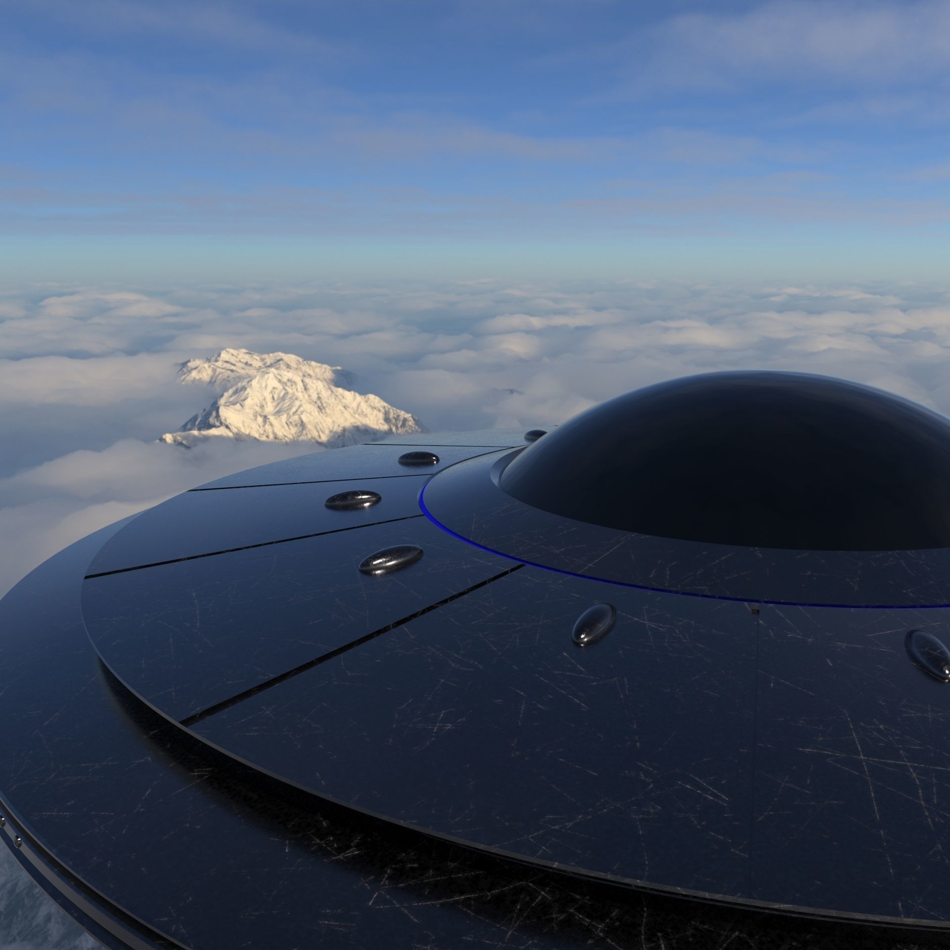 UFO Model 3D model_1