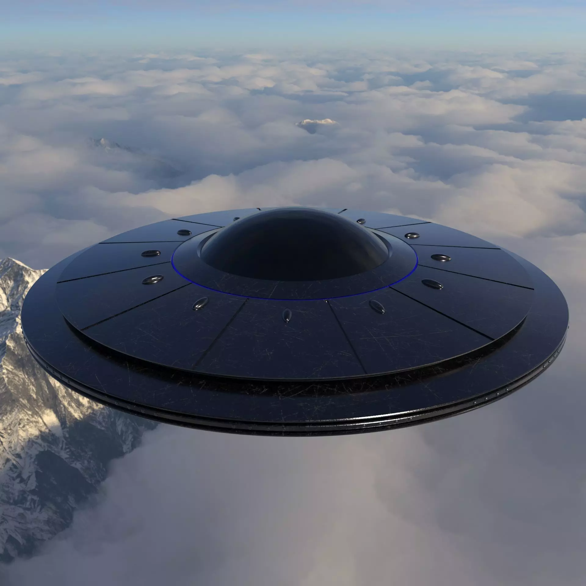 UFO Model 3D model_0