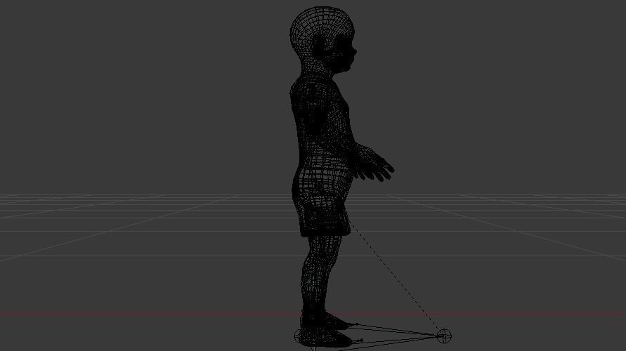 Baby Boy in a Jumper 02 Low-poly 3D model_17