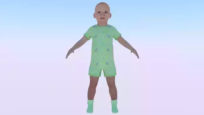 Baby Boy in a Jumper 03 Low-poly 3D model Baby Boy in a Jumper 03 Low-poly 3D model