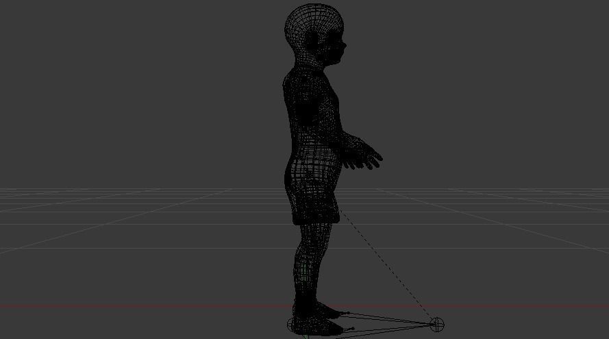 Baby Boy in a Jumper 03 Low-poly 3D model_17