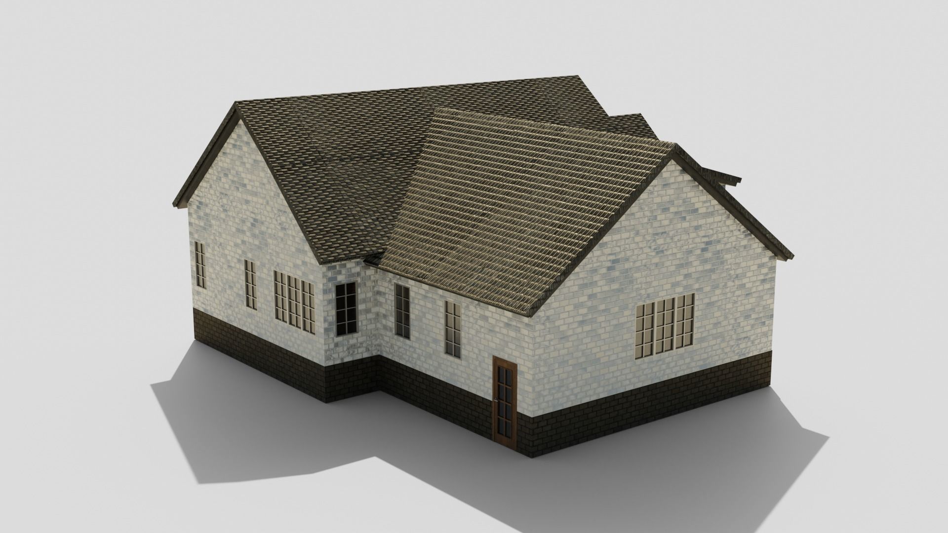 European House 010 Low-poly 3D model_4