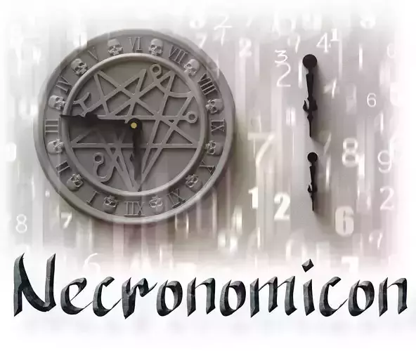 Necronomicon clock 3D print model