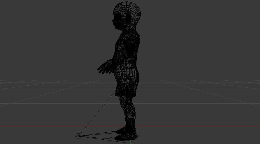 Baby Boy in a Jumper 05 Low-poly 3D model_18