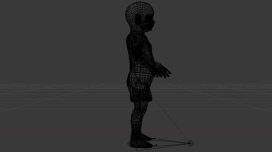 Baby Boy in a Jumper 05 Low-poly 3D model_17