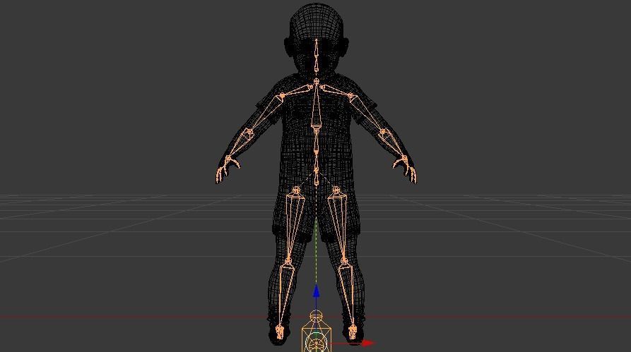 Baby Boy in a Jumper 05 Low-poly 3D model_23