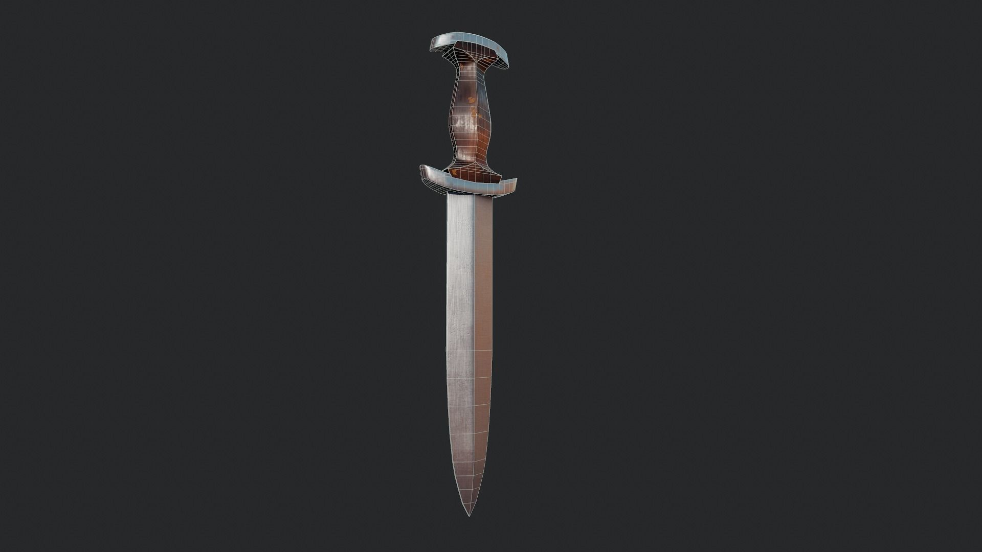 Dagger - Tutorial Included  Low-poly 3D model_3
