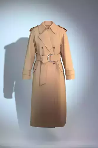 Wool Oversized Trench Coat