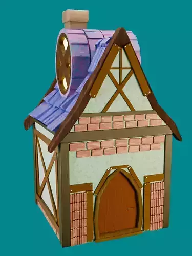 Stylized House Free 3D model