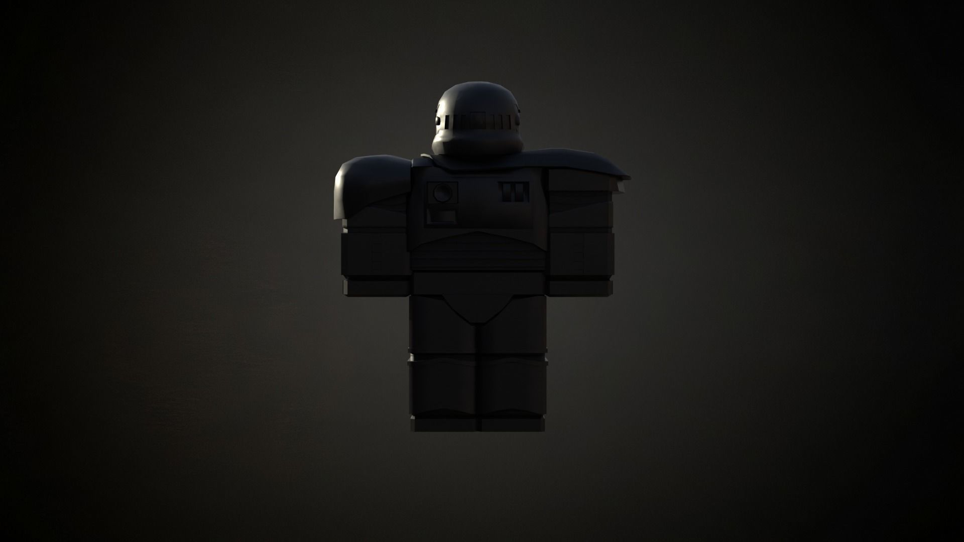Roblox r6 knight armor Death-trooper model Low-poly 3D model Low-poly 3D model_7