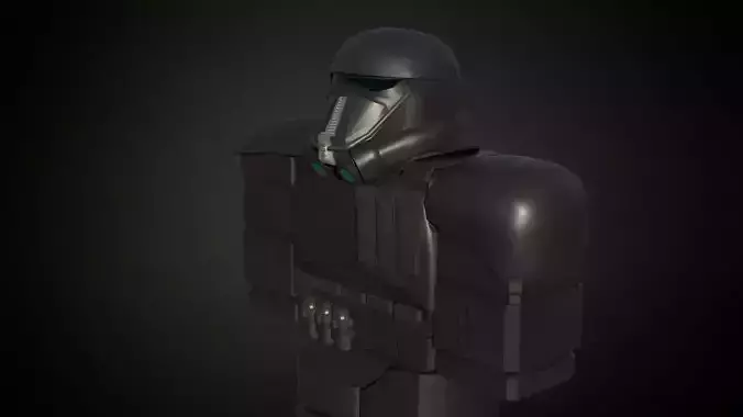 Roblox r6 knight armor Death-trooper model Low-poly 3D model Low-poly 3D model