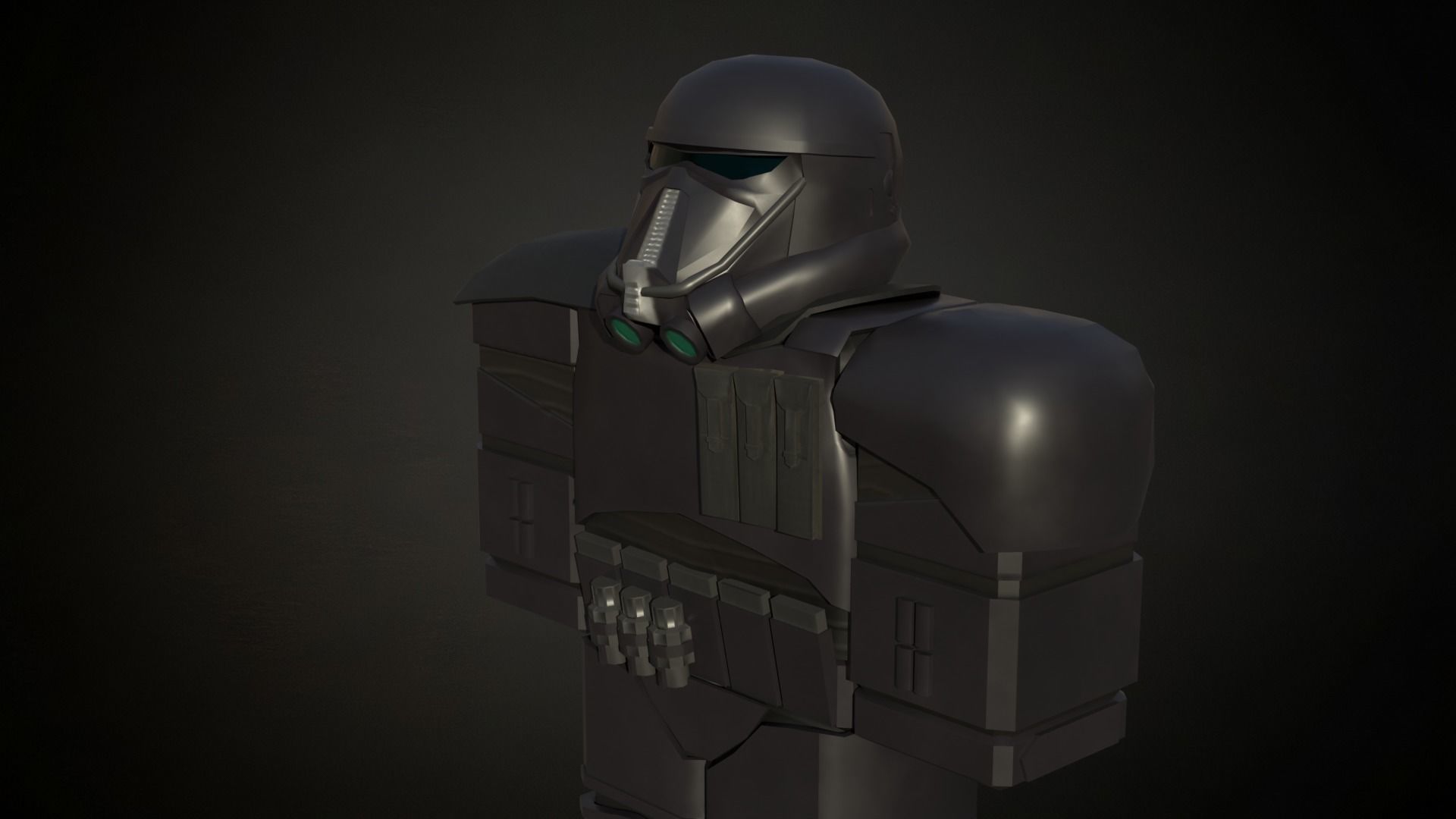 3D model Roblox r6 knight armor Death-trooper model Low-poly 3D model ...