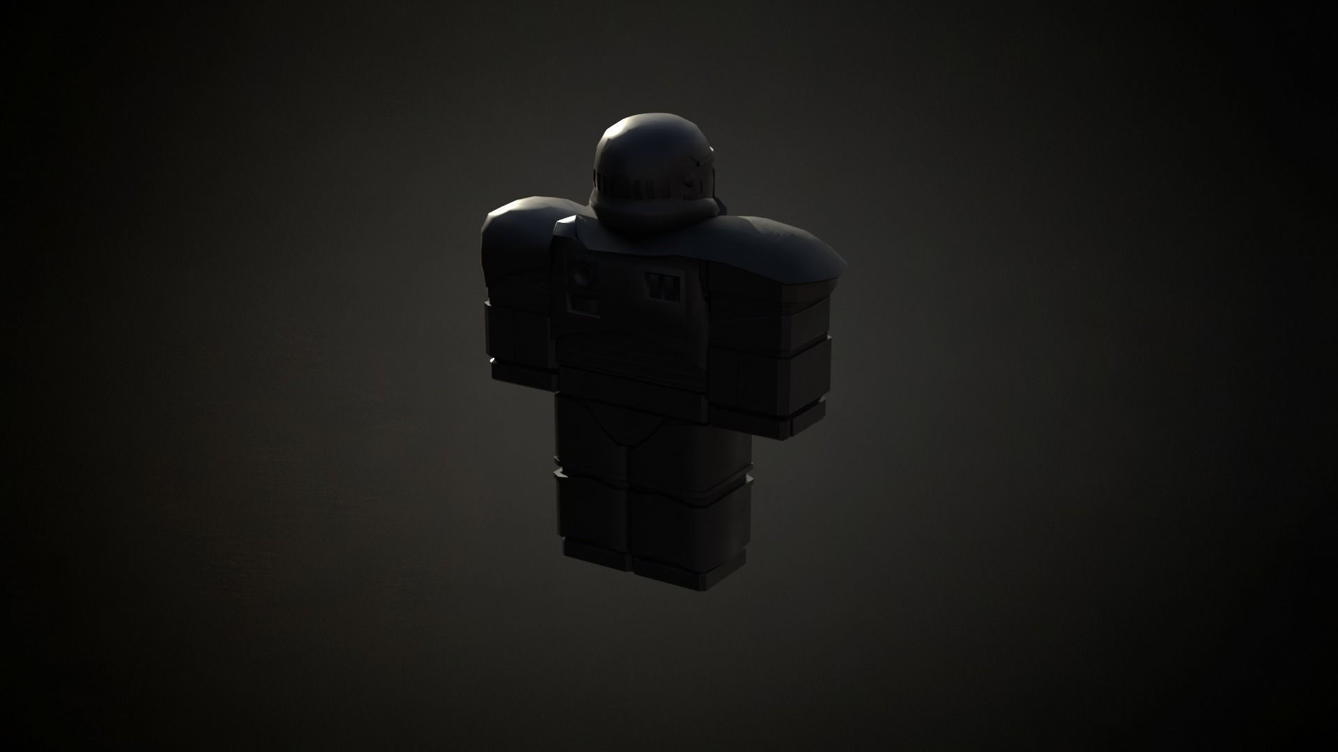 Roblox r6 knight armor Death-trooper model Low-poly 3D model Low-poly 3D model_8