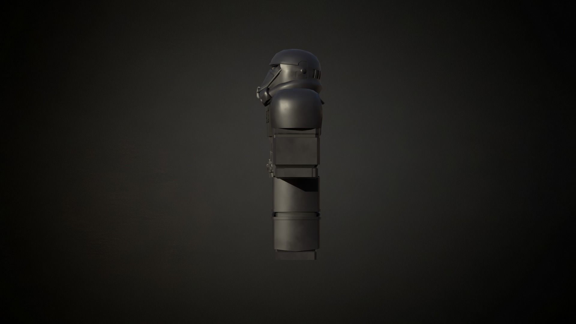 Roblox r6 knight armor Death-trooper model Low-poly 3D model Low-poly 3D model_4