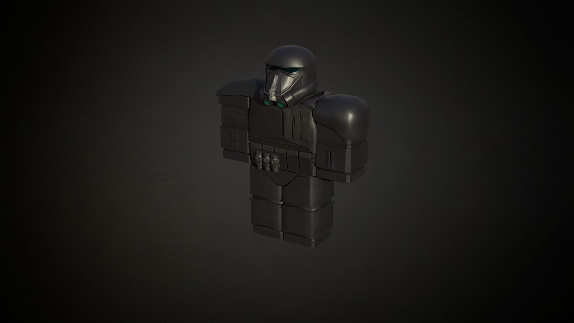 Roblox r6 knight armor Death-trooper model Low-poly 3D model Low-poly 3D model_2