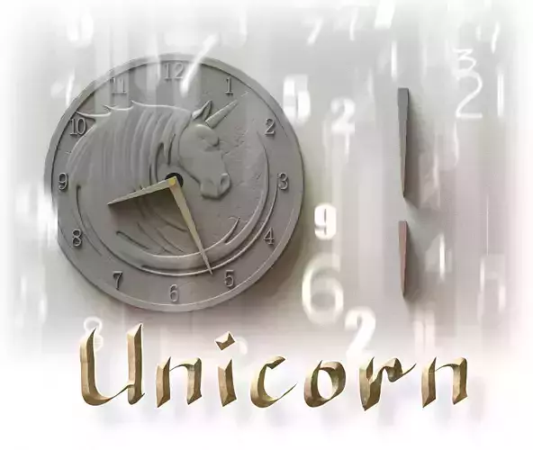 Unicorn clock
