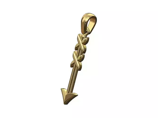 Arrow pendant charm