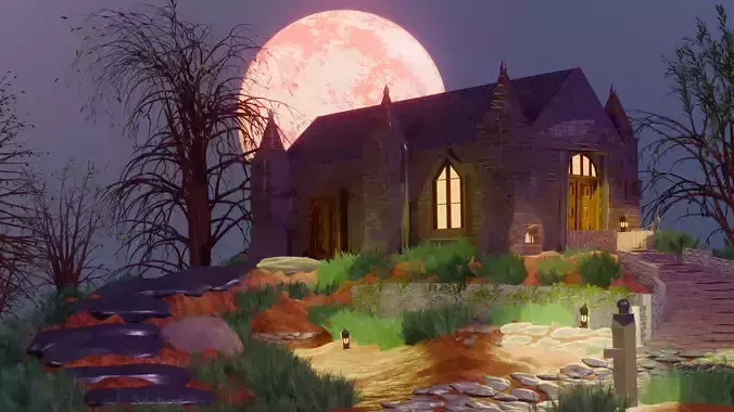 Hunters Dream Inspired House Free 3D model