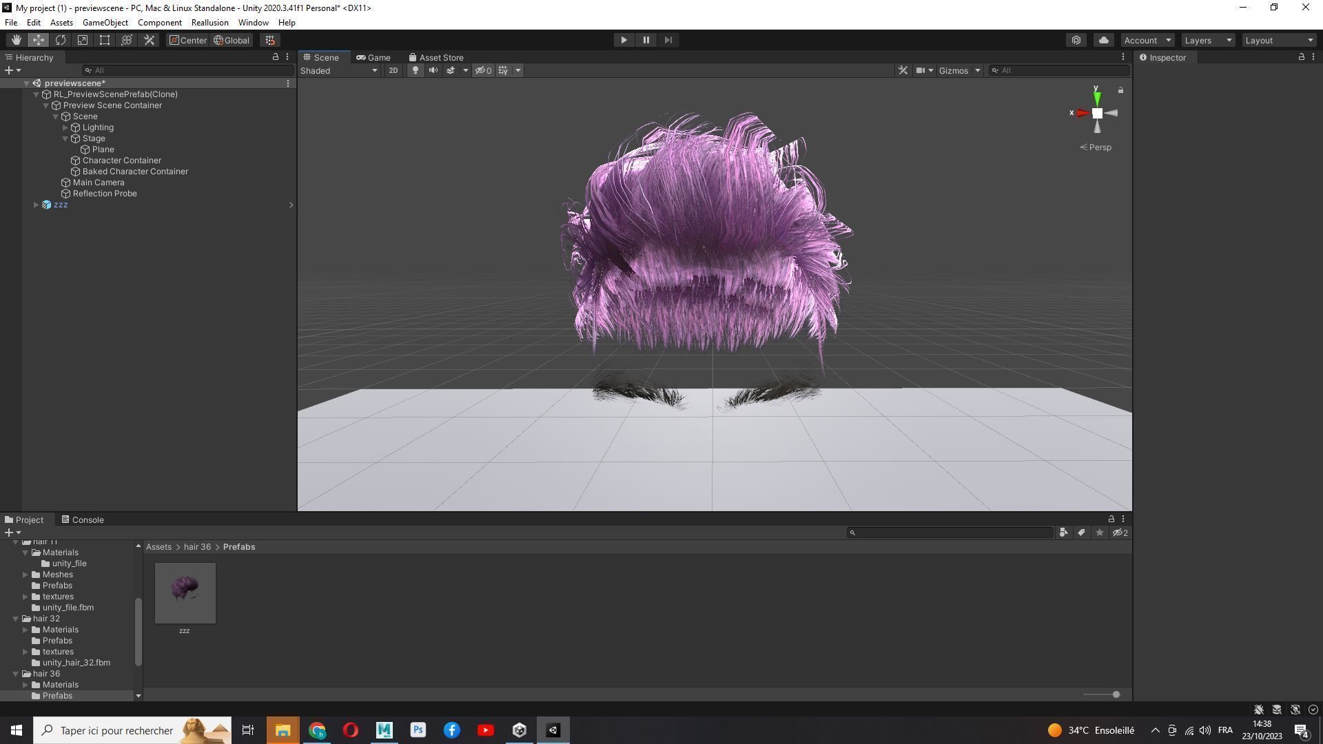 Realistic Male Hair - Slicked Back Style Low-Poly Low-poly 3D model_23