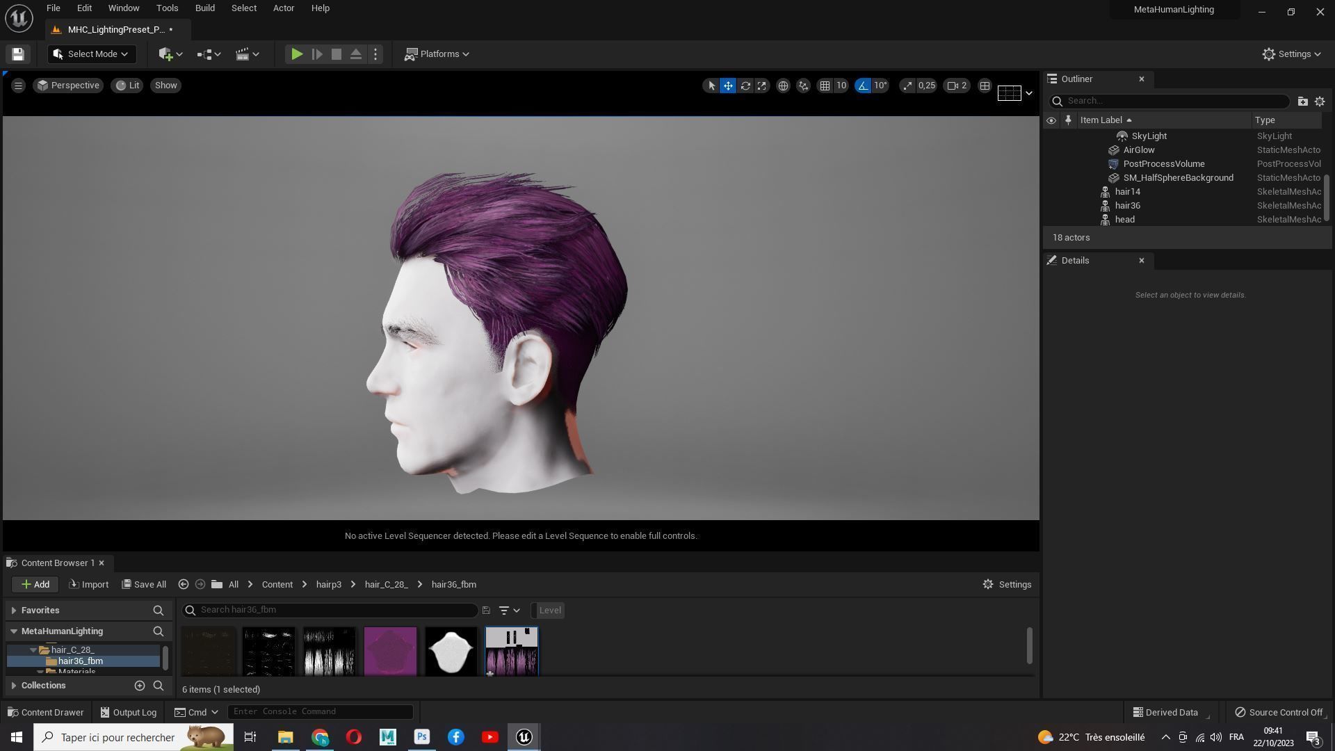 Realistic Male Hair - Slicked Back Style Low-Poly Low-poly 3D model_21