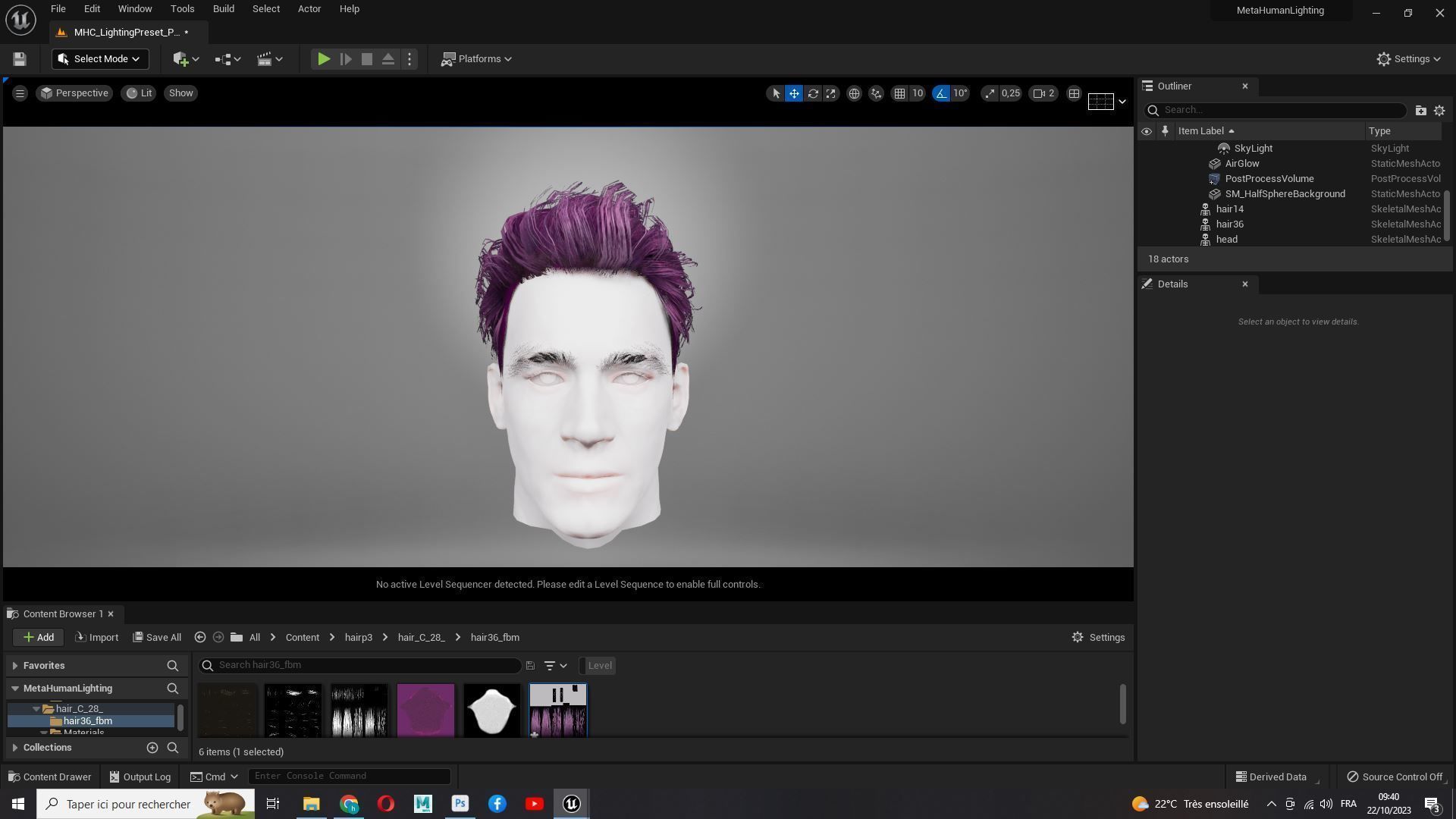 Realistic Male Hair - Slicked Back Style Low-Poly Low-poly 3D model_20
