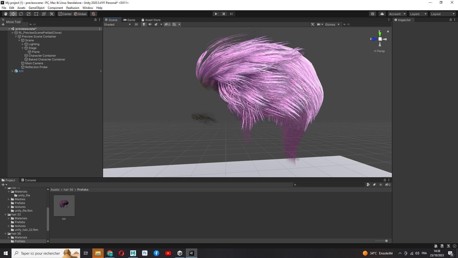 Realistic Male Hair - Slicked Back Style Low-Poly Low-poly 3D model_24