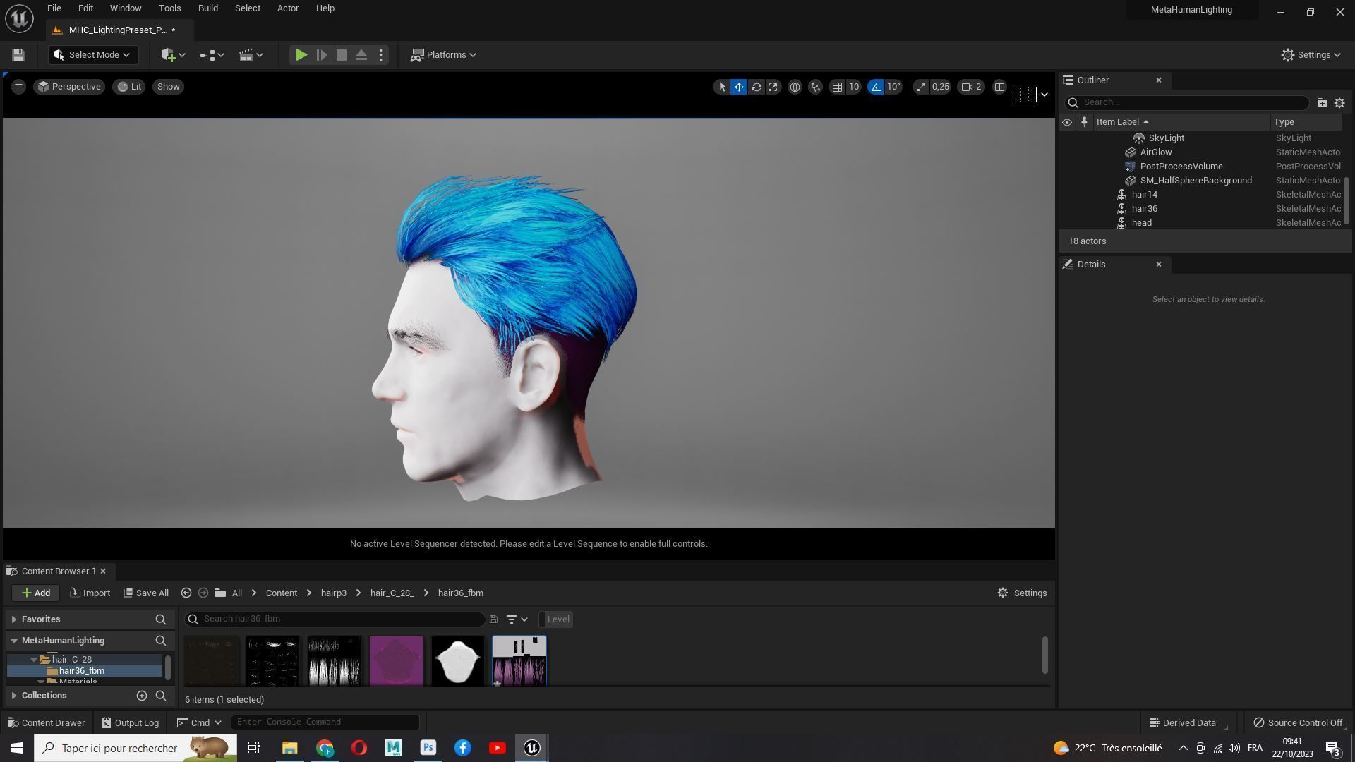 Realistic Male Hair - Slicked Back Style Low-Poly Low-poly 3D model_22