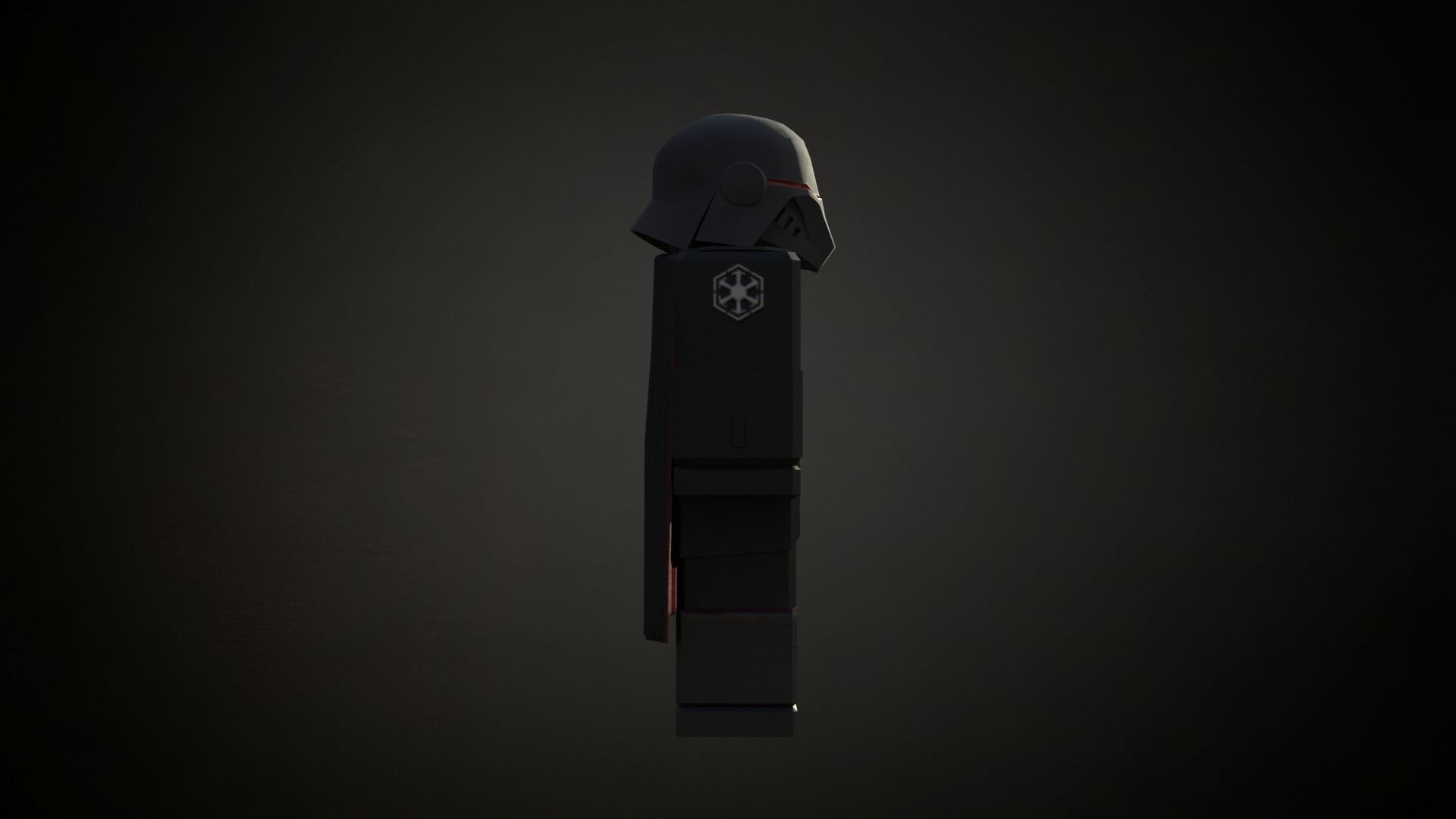 Roblox r6 knight armor Inquisitor model Low-poly 3D model Low-poly 3D model_7