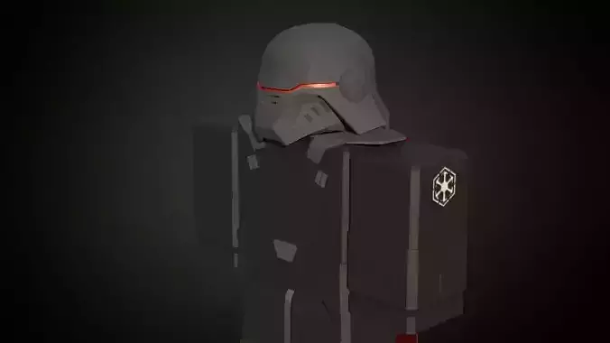 Roblox r6 knight armor Inquisitor model Low-poly 3D model Low-poly 3D model
