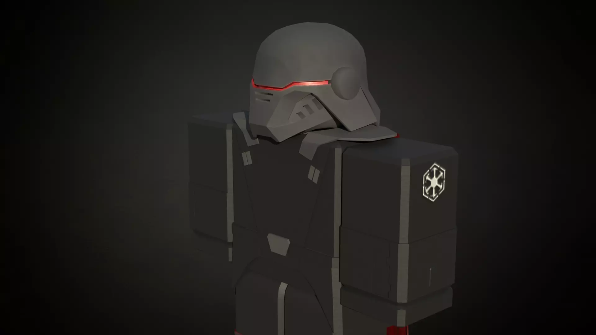 Roblox r6 knight armor Inquisitor model Low-poly 3D model Low-poly 3D model_0