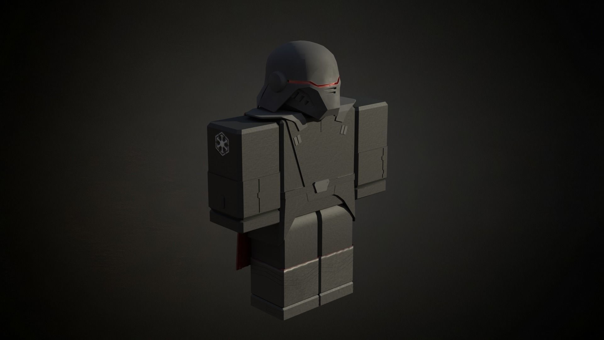 Roblox r6 knight armor Inquisitor model Low-poly 3D model Low-poly 3D model_8