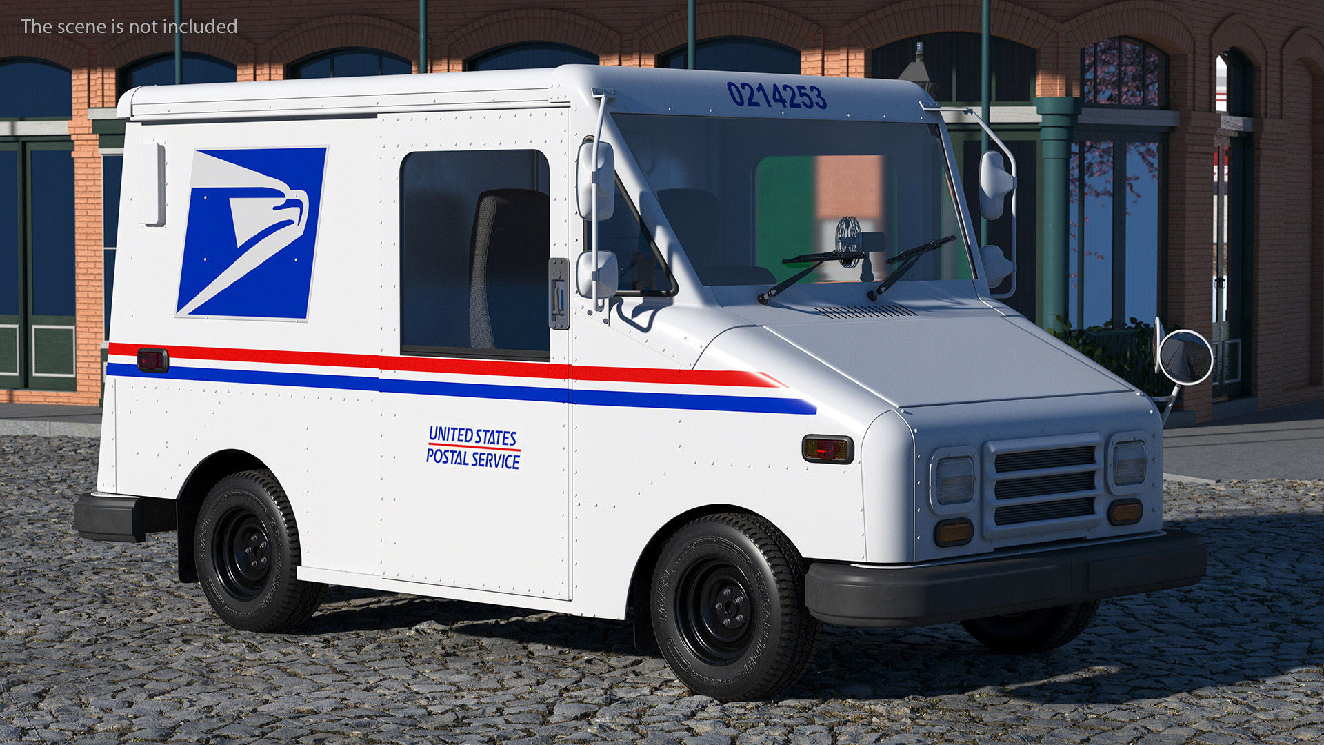 Grumman LLV USA Post Car Rigged 3D model_5