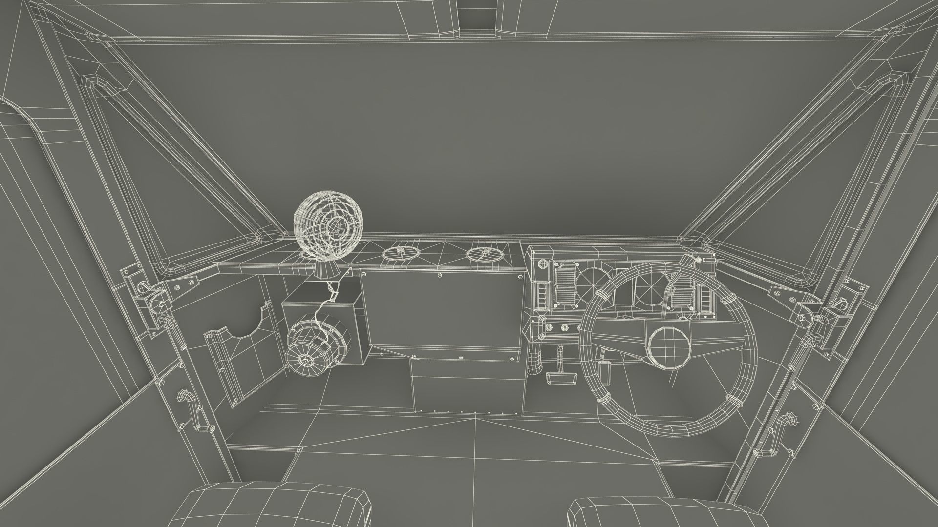 Grumman LLV USA Post Car Rigged 3D model_37