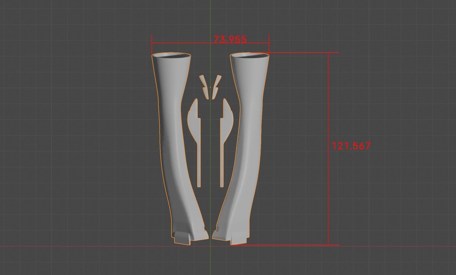 Additional inlet parts for Revell 1-32 scale Tornado GR1 3D print model_2