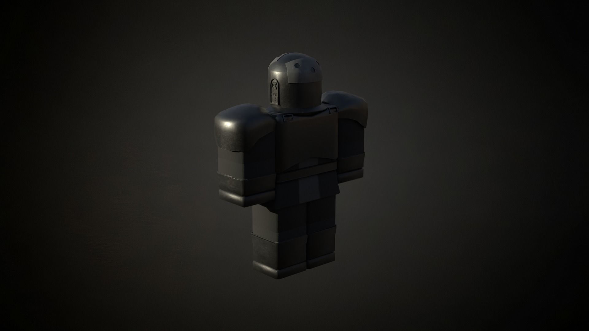 Roblox r6 knight armor model Low-poly 3D model Low-poly 3D model_5
