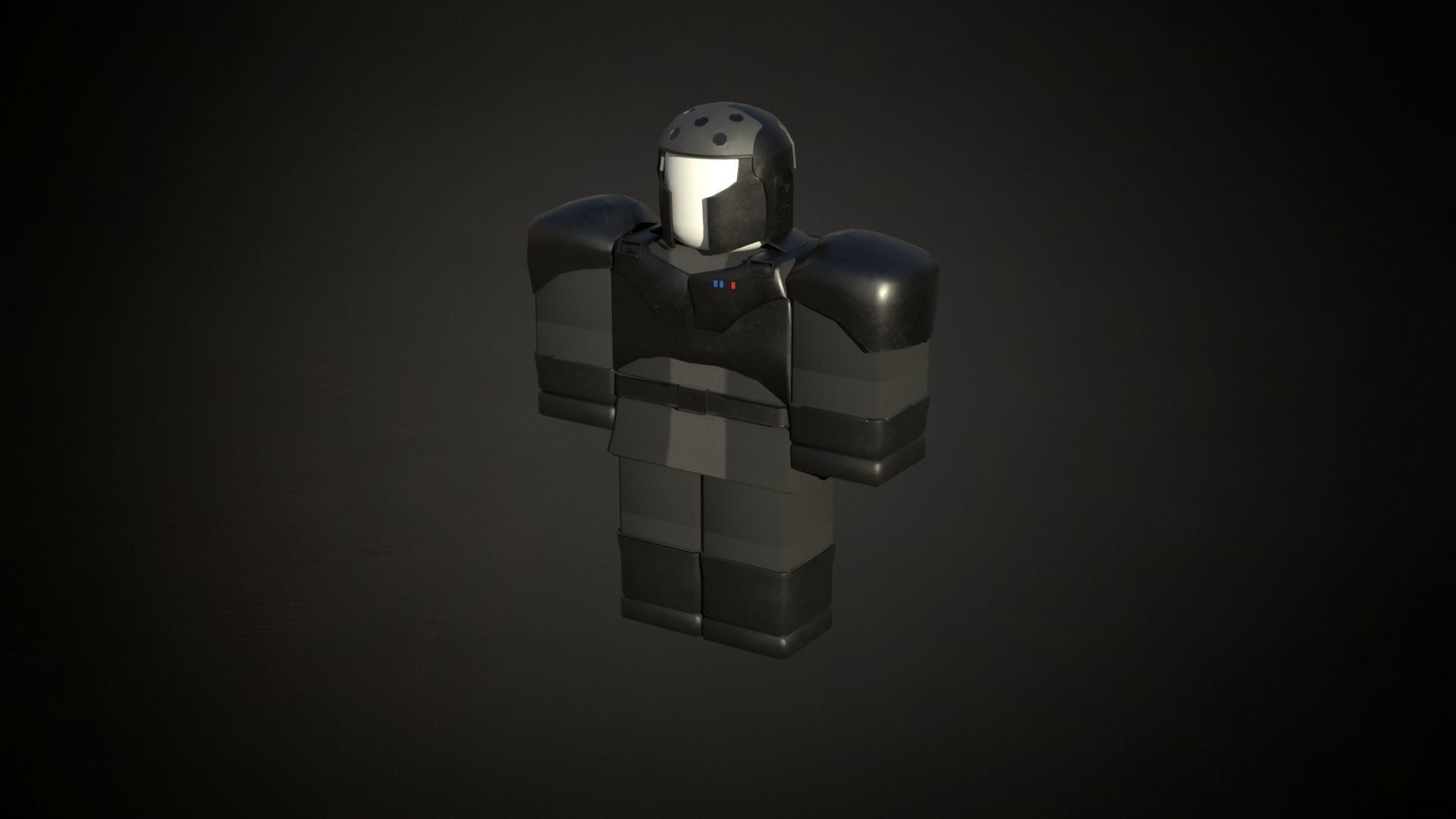 Roblox r6 knight armor model Low-poly 3D model Low-poly 3D model_9