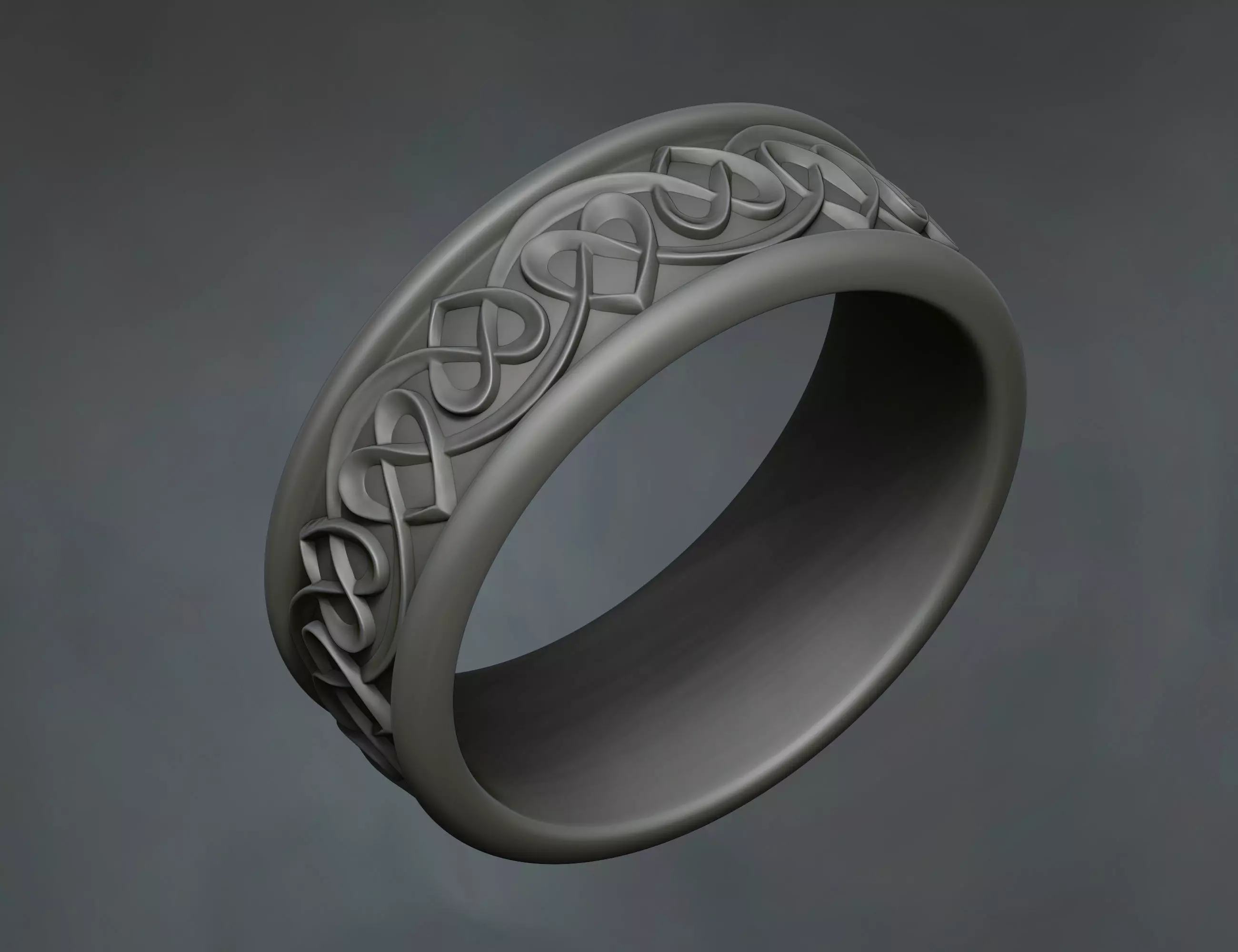 celtic knot wedding designer ring for engagement Free 3D print model